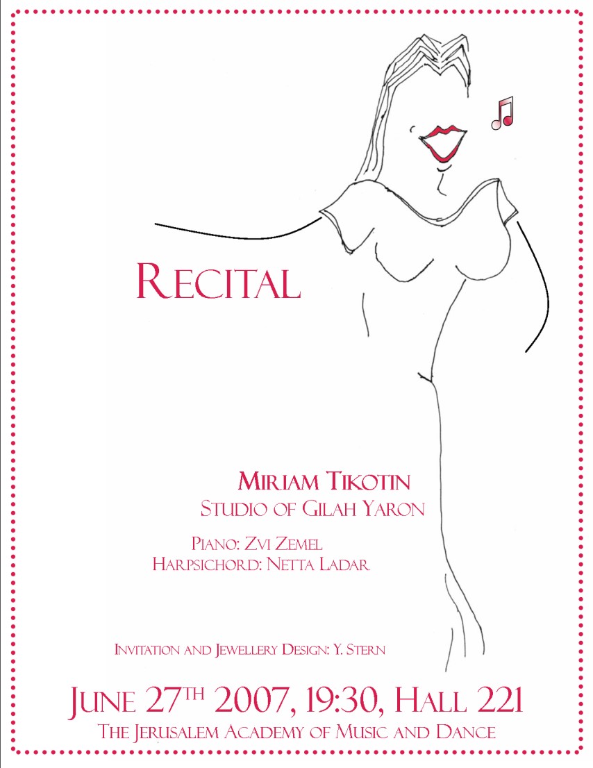 Senior Piano Recital Program Template